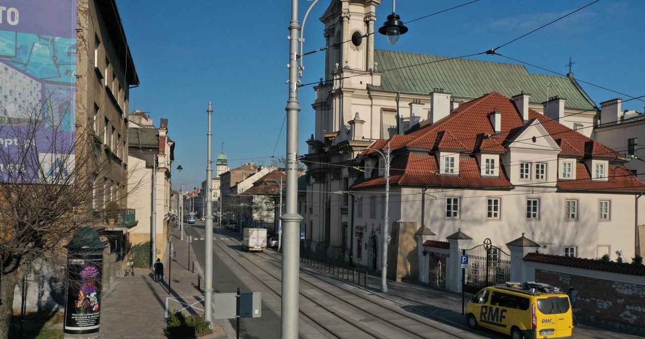 Tak wygląda ulica Krakowska z lotu ptaka