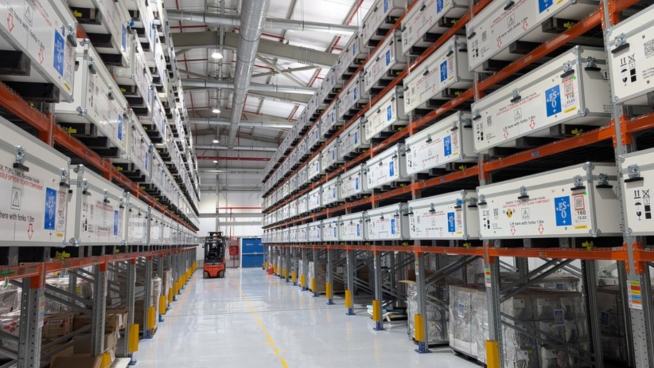 Tak wygląda w tej chwili zwierciadło główne teleskopu ELT /Fot. Grzegorz Jasiński /RMF FM