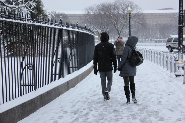Tak wygląda zima w Waszyngtonie 2015 /Paweł Żuchowski /RMF FM