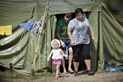 Tak wygląda życie w obozie dla uchodźców z ostrzeliwanego Ługańska