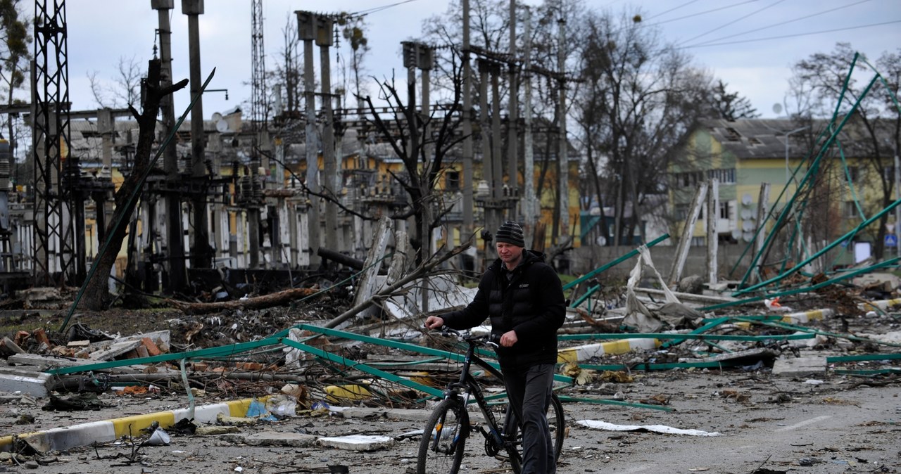 Tak wyglądają miejscowości wokół Kijowa /Sergei Chuzavkov/SOPA Images/LightRocket /Getty Images