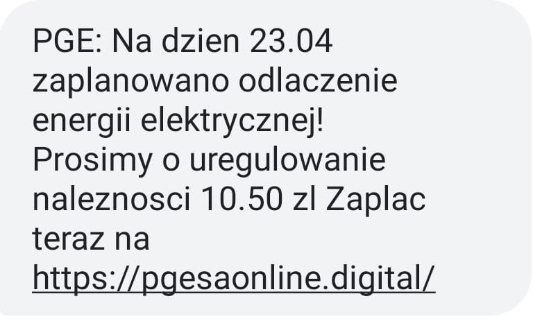 Tak wyglądają SMS-y od oszustów /