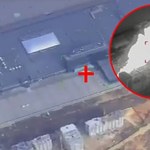 Tak wyglądał atak na centrum handlowe w Kijowie z perspektywy drona