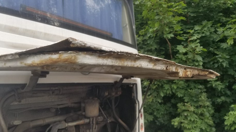 Tak wyglądał autobus. /KWP w Białymstoku  /