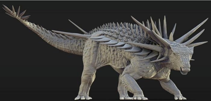 Tak wyglądał kolczasty fenomen sprzed 165 milionów lat /Foto: Matthew Dempsey/Mat. prasowy /