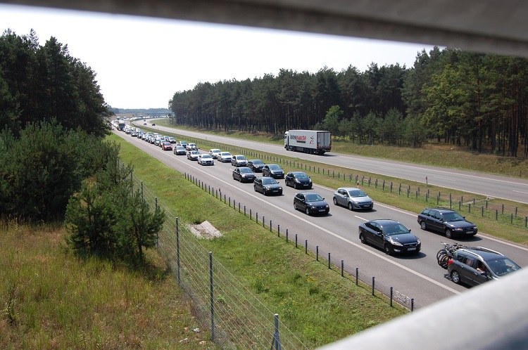 Tak wyglądała A1 w Nowej Wsi po godz. 12 /Paweł Balinowski /RMF FM