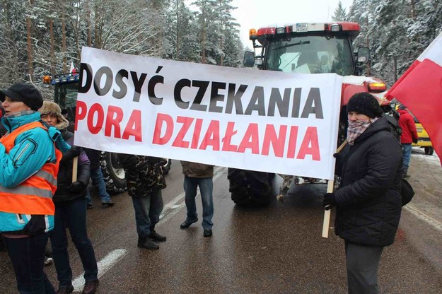 Tak wyglądała ostatnia akcja protestacyjna rolników /Piotr Bułakowski /RMF FM