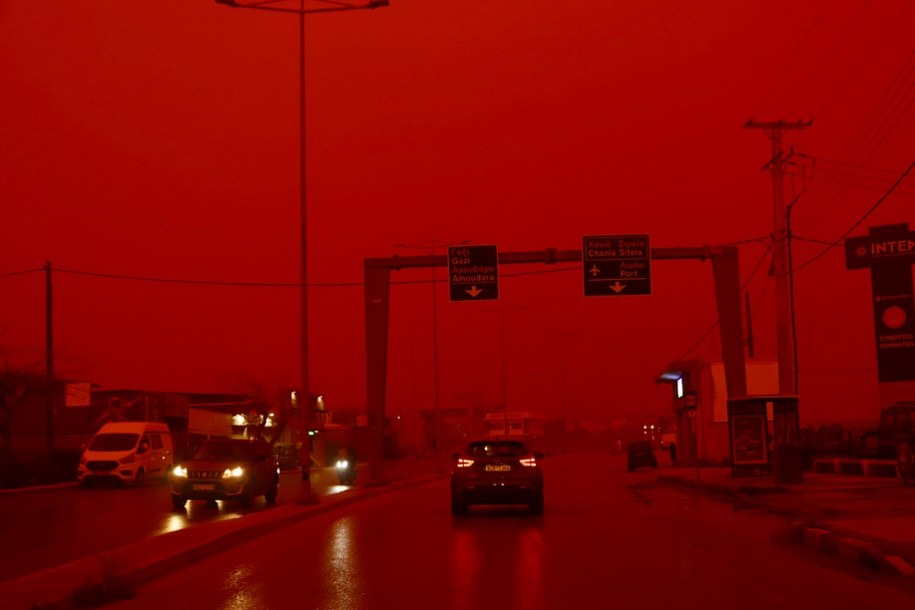 Tak wyglądała w środę Kreta /NIKOS CHALKIADAKIS /PAP/EPA