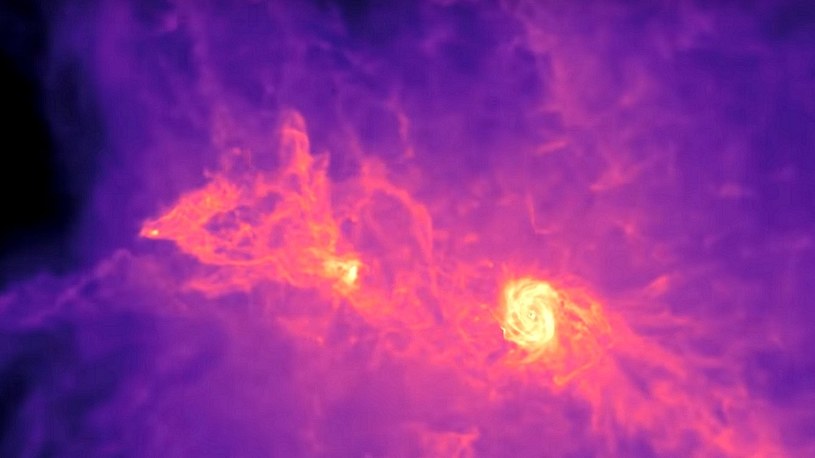 Tak wyglądało formowanie się jednej galaktyki przez ponad 13 miliardów lat (film) /Geekweek
