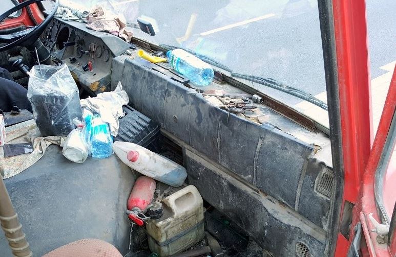 Tak wyglądało wnętrze ciężarówki /Główny Inspektorat Transportu Drogowego /Materiały prasowe