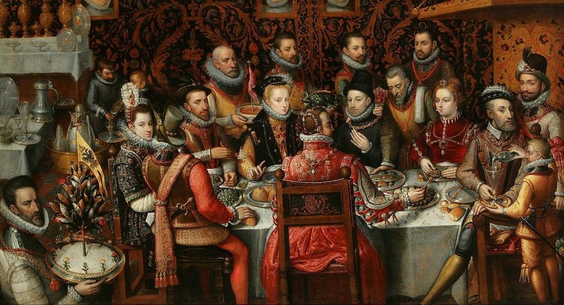 Tak wyglądały biesiady u schyłku epoki renesansu. Obraz pędzla Alonso Sáncheza Coello (domena publiczna) /Ciekawostki Historyczne