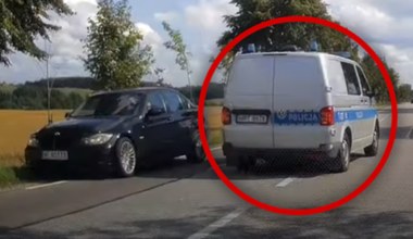 Tak wyprzedza mazurska policja. To mogło zakończyć się tragicznie