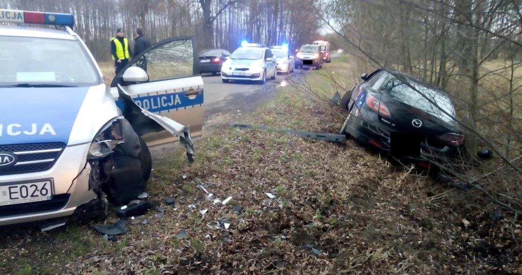 Tak zakończył się pościg /Policja