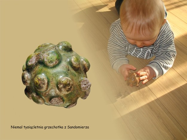 Taką grzechotką dzieci bawiły się blisko tysiąc lat temu /http://www.ma.krakow.pl /Materiały prasowe
