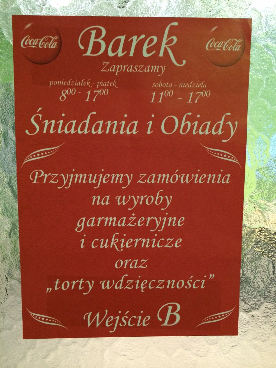 Taka informacja wisi na drzwiach poznańskiego szpitala /Adam Górczewski /RMF FM