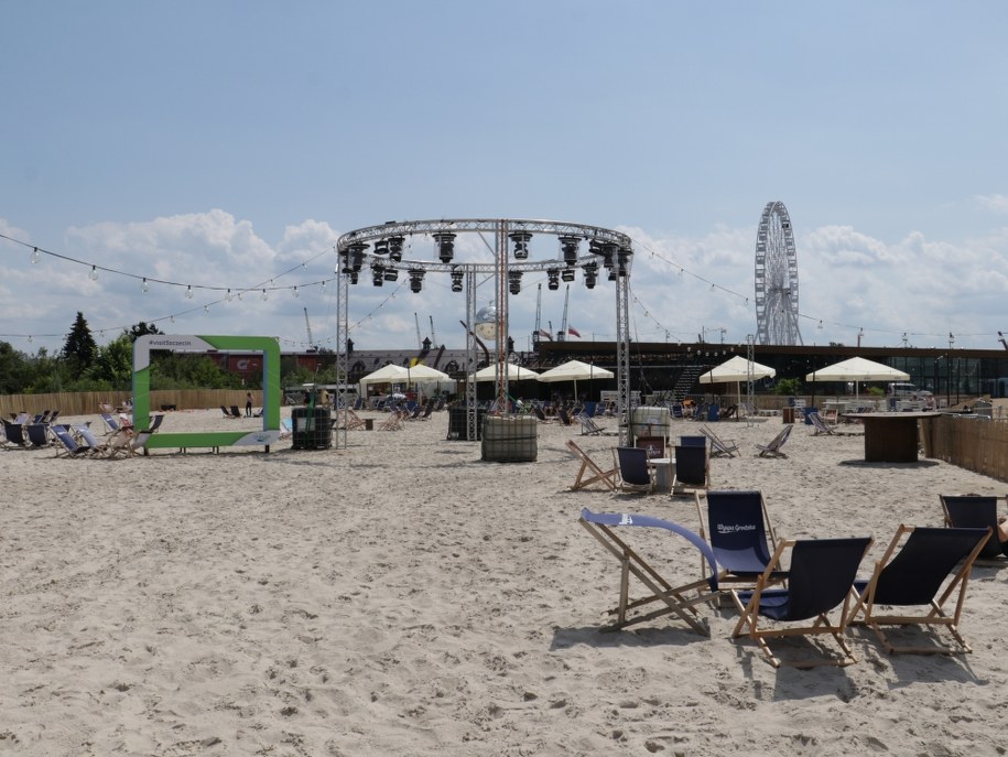 Taka plaża tylko w Szczecinie /Jakub Rutka /RMF FM