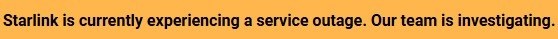 Taki komunikat widnieje na stronie starlink.com /