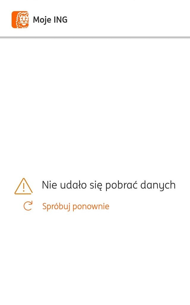 Taki komunikat wyświetla się klientom, którzy próbują się zalogować do bankowej aplikacji /