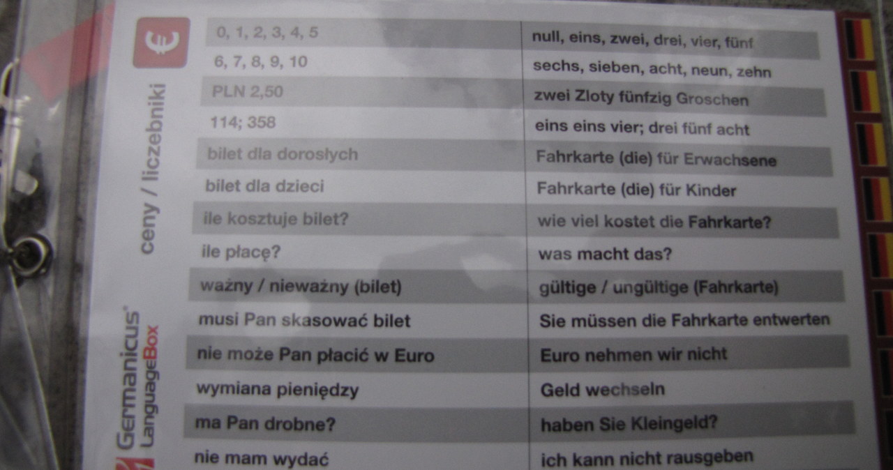 Takie językowe ściągi dostali na Euro motorniczowie w Gdańsku