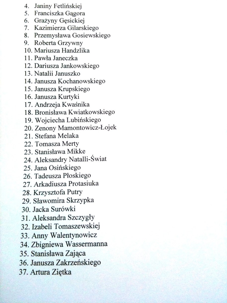 Takie pismo złożono w kancelarii premiera &nbsp; /Pawe wider /RMF FM