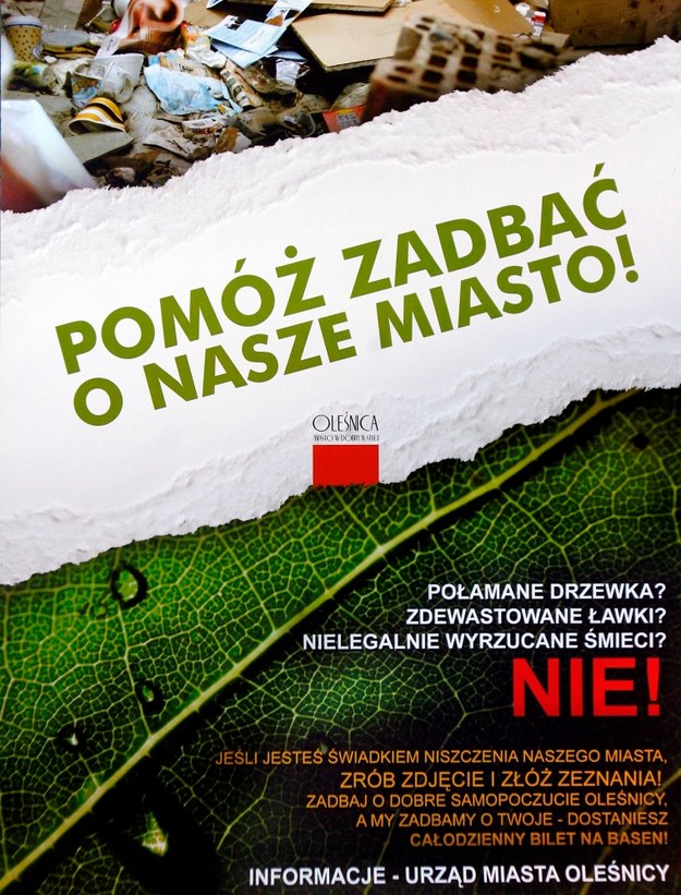 Takie plakaty zawisły w Oleśnicy &nbsp; /Wojtek Wilczyński /RMF FM