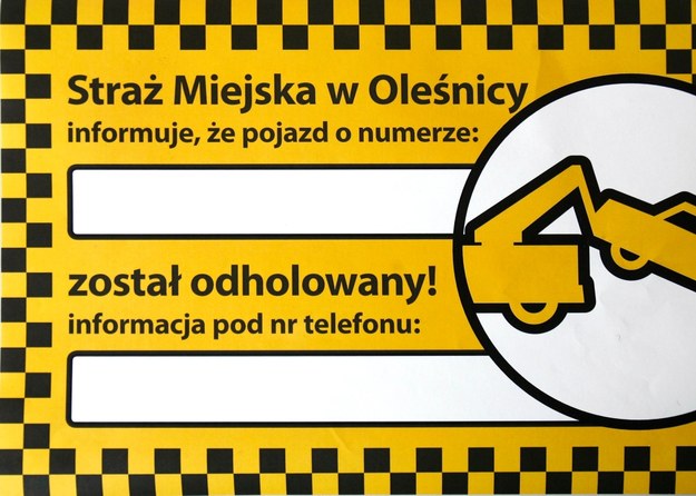 Takie plansze będą mogli znaleźć na jezdni mieszkańcy Oleśnicy &nbsp; /Wojtek Wilczyński /RMF FM