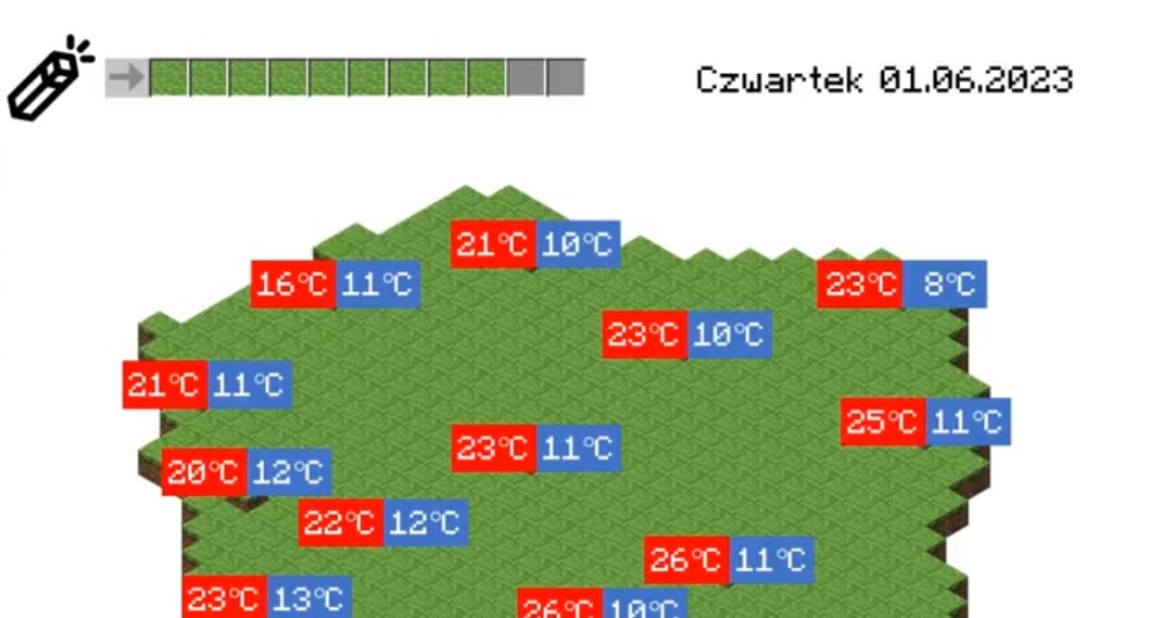 Takie temperatury spodziewane są 1 czerwca /IMGW /