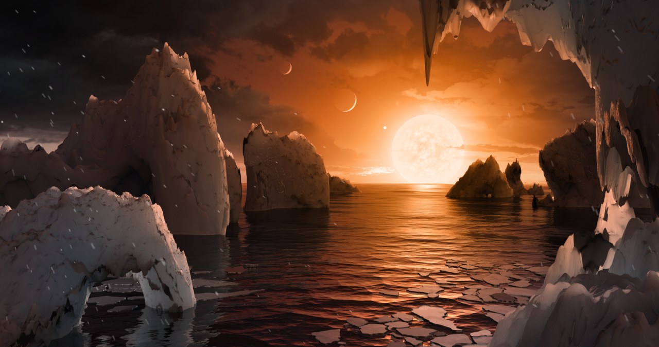 Takie warunki mogą panować na jednej z planet układu TRAPPIST-1 /NASA