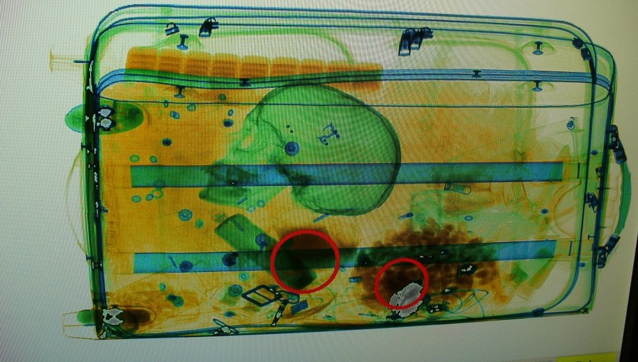 Takiego bagażu się nie spodziewali /Krajowa Administracja Skarbowa /Materiały prasowe