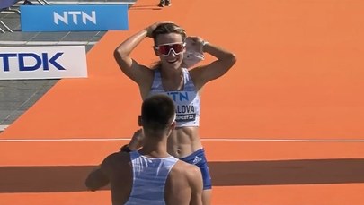 Takiego finiszu się nie spodziewała. Oświadczyny na mecie