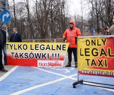 Taksówkarze protestują przeciw Uberowi
