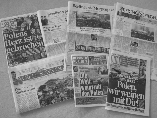Także wczoraj większość niemieckich gazet pisała o tragedii Polaków &nbsp; /Adam Górczewski /RMF FM
