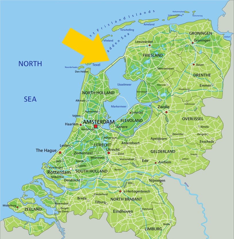 Tama Afsluitdijk znajduje się w północnej Holandii /123RF/PICSEL