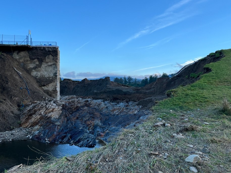 Tama w trakcie powodzi /Martyna Czerwińska /RMF FM