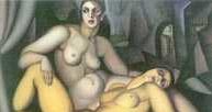 Tamara Łempicka, Dwie kochanki, 1923 /Encyklopedia Internautica