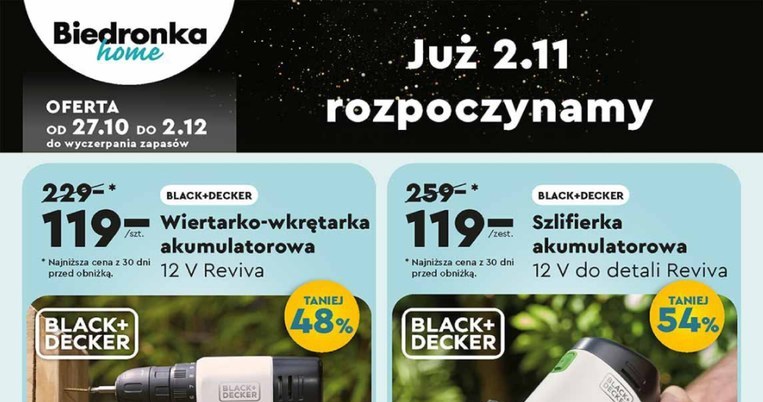 Tanie elektronarzędzia w Biedronka Home /Biedronka /INTERIA.PL