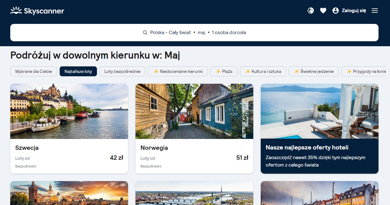 Tanie loty na majówkę! /Skyscanner /INTERIA.PL