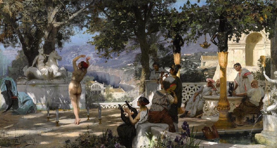 "Taniec wśród mieczów" Henryka Siemiradzkiego /http://www.mkidn.gov.pl /