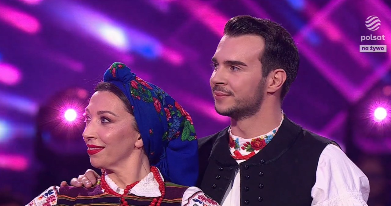 Taniec z gwiazdami - Adrianna Borek i Albert Kosiński /screen Polsat /materiał zewnętrzny