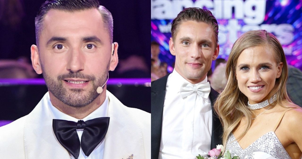 Taniec z gwiazdami: Rafał Maserak, Filip Gurłacz i Agnieszka Kaczorowska /Piętka Mieszko /AKPA