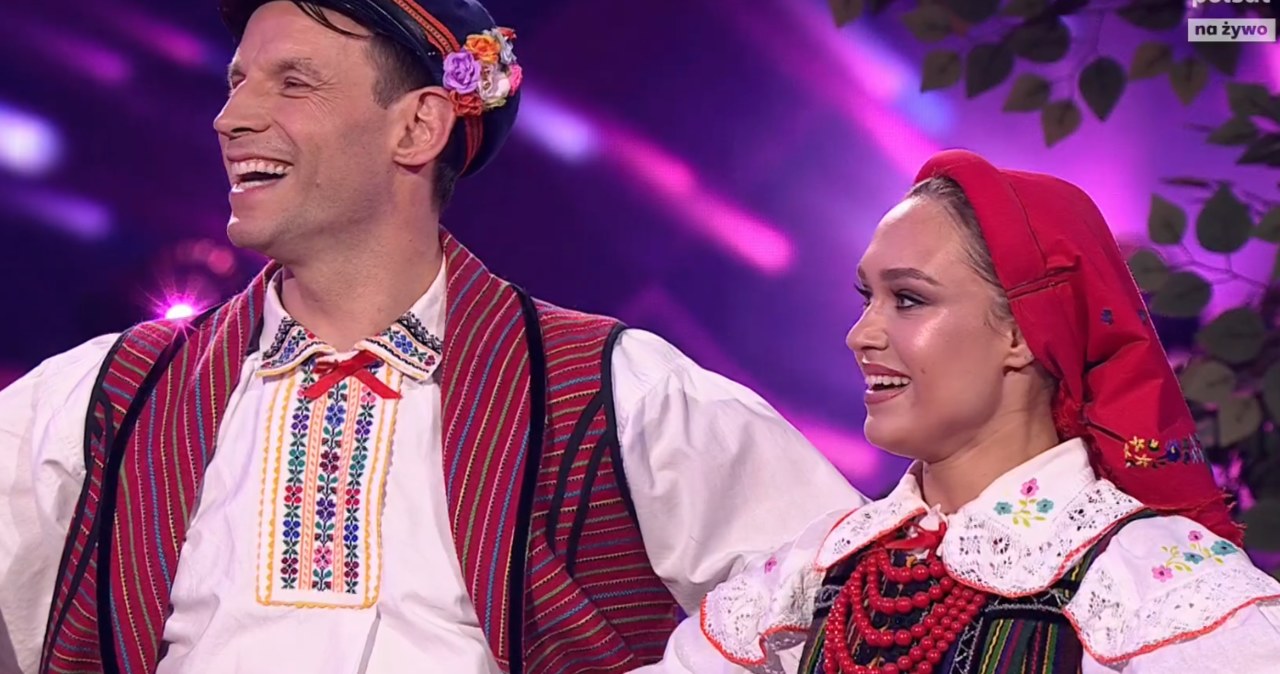 Taniec z gwiazdami - Tomasz Wolny, Daria Syta /screen Polsat /materiał zewnętrzny