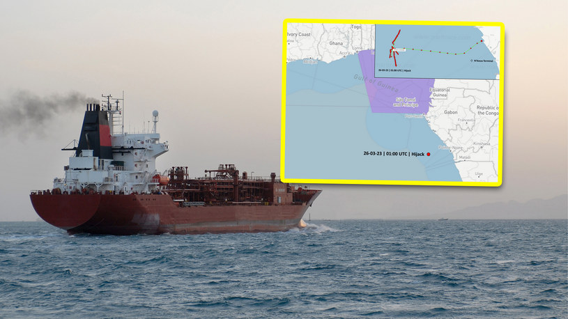 Tankowiec został zaatakowany przez piratów na wodach Gabonu /Dana Smillie/Bloomberg/Twitter/EOS Risk Group /Getty Images