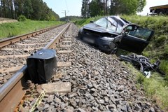 Tarchały Wielkie: Wypadek na przejeździe kolejowym