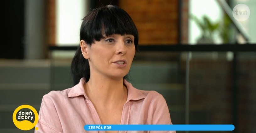 Tatiana Okupnik podczas wywiadu w "Dzień dobry TVN" /