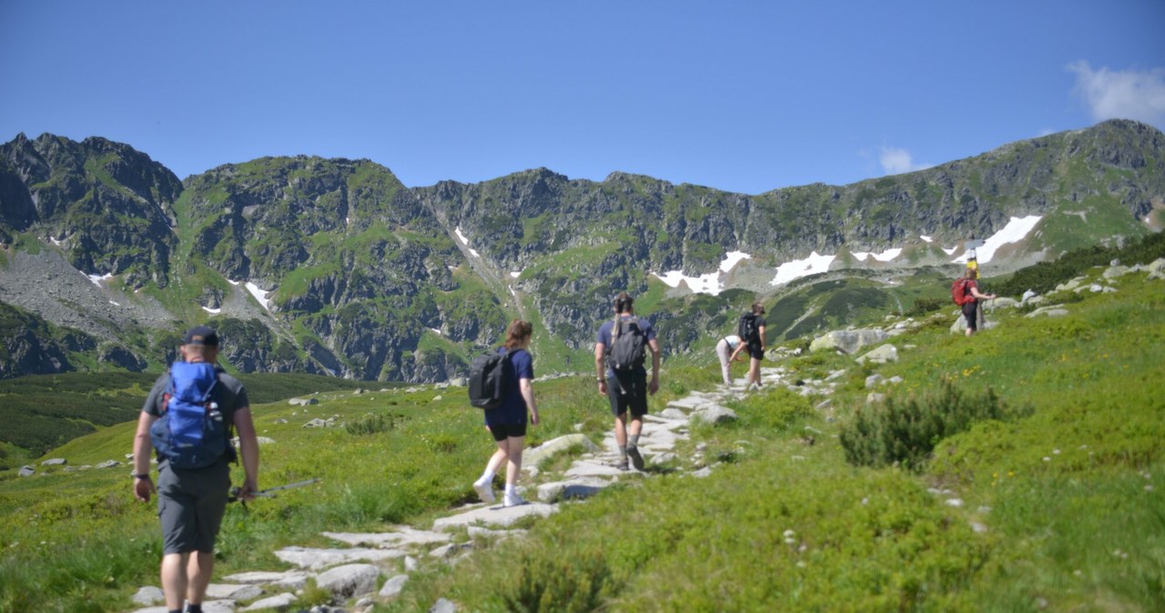 Tatry to dla wielu osób ulubiony cel letnich podróży. W górach trzeba jednak zachowywać się odpowiednio i trzymać się wyznaczonych szlaków. /Albin Marciniak/East News /East News