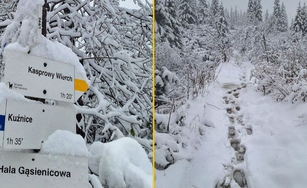 Tatry w białej odsłonie. Tyle śniegu spadło pierwszy raz w tym roku