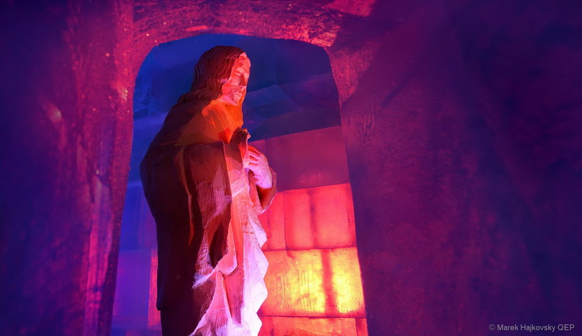 Tatrzańska Świątynia Lodowa w tym roku została zainspirowana Bazyliką Grobu Bożego w Jerozolimie /Marek Hajkovsky, www.vt.sk /materiały prasowe