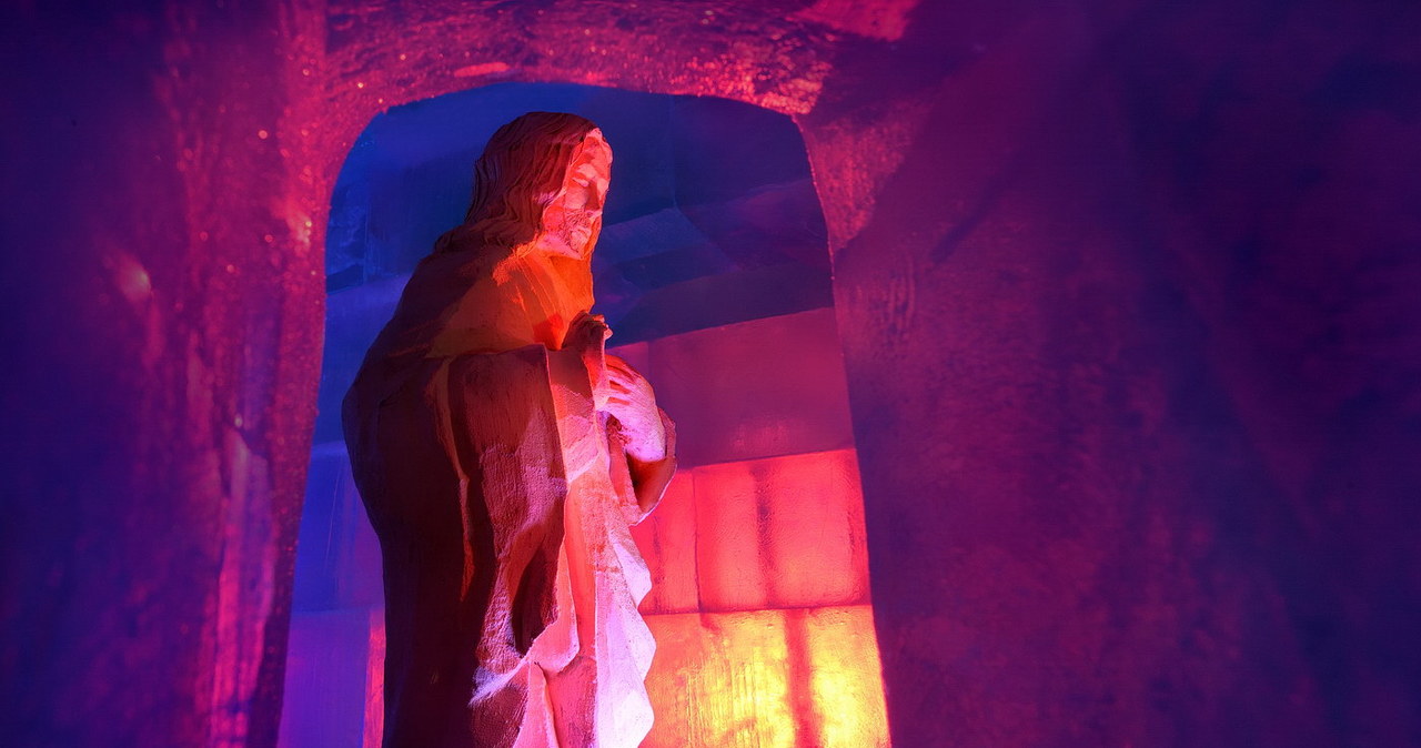 Tatrzańska Świątynia Lodowa w tym roku została zainspirowana Bazyliką Grobu Bożego w Jerozolimie /Marek Hajkovsky, www.vt.sk /materiały prasowe