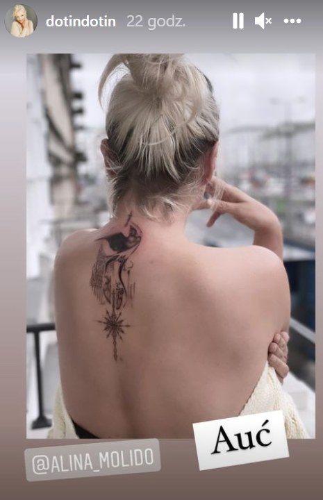 Tatuaż Doroty Szelągowskiej fot. Instagram (instagram.com/dotindotin) /Instagram