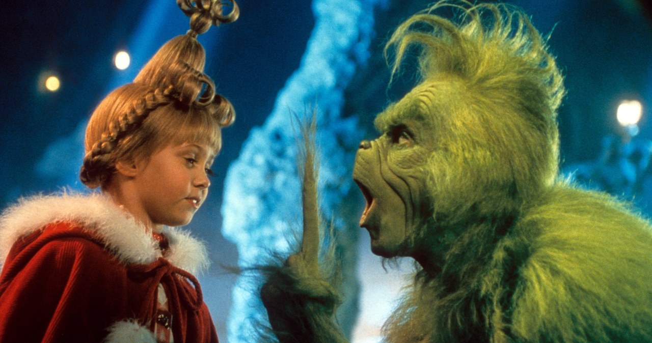 Taylor Momson i Jim Carrey w filmie "Grinch - Świąt nie będzie" /Archive Photos / Stringer /Getty Images